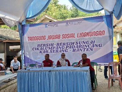 Jaga Ekosistem DAS Cidanau, PT Krakatau Steel Group dan PJT II Gelar Aksi Bersih Sungai Cikalumpang di Padarincang