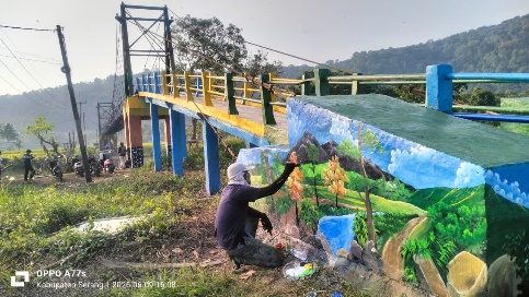 PT Krakatau Steel Group Lakukan Monitoring Perbaikan Jembatan Jalan Poros Desa di Cikolelet